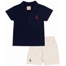 Conjunto camiseta polo e bermuda sarja