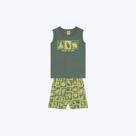 Conjunto Camiseta Regata E Bermuda Estampada Infantil Menino Brandili 26529 Azul Claro Conjunto Camiseta Regata E Bermuda Estampada Infantil Menino Brandili 26529 Azul Claro