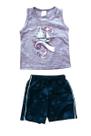 Conjunto Camiseta Regata E Bermuda Infantil Menino Básico