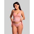 Conjunto Camisola e Calcinha Feminina Chloe Microfibra e Renda IMI Lingerie