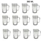 Conjunto Caneca de Chopp de Vidro 360ml
