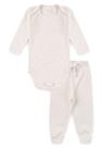 Conjunto Canelado Light Longo - Off-white - Ame Kids