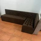 Conjunto Canto Alemão Baú encosto Captone Suede (1,20x1,50)