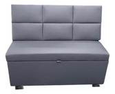 Conjunto Canto Alemão Baú Encosto Ripado material sintético 90cm