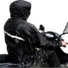 Conjunto Capa Chuva Moto Emborrachada Impermeável Motoboy Refletivo Bolsa