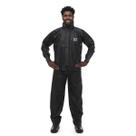 Conjunto Capa Chuva Motoqueiro Motoboy PVC Impermeável Preto