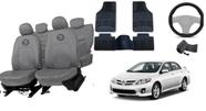 Conjunto capa couro Corolla 08-13 + tapete resistente Conjunto capa couro Corolla 08-13 + tapete resistente
