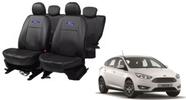 Conjunto capa couro Ford Focus 15-19 proteção rasgos sujeira líquidos