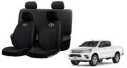 Conjunto capa couro Hilux 13-16 proteção completa bancos