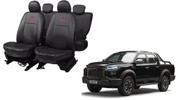 Conjunto Capa Couro JAC Hunter 2019 a 2024 Anti Rasgo