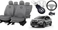Conjunto capa couro WRV 15-24 + chaveiro e volante free