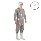 Conjunto Capa de Chuva e Calça Transparente com Elástico e Capuz CA 30354/30355 20 Unidades