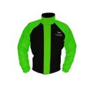 Conjunto Capa de Chuva Nave Nylon Impermeável Preto Verde