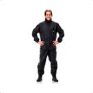 Conjunto Capa de Chuva Pantaneiro C/forro masculina P Preta