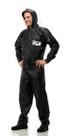 Conjunto Capa De Chuva PVC Com Capuz Tupã Preto