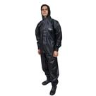 Conjunto Capa de Chuva PVC Combate Masculina EG Capuz Resistente Zíper Pioneira-2901-M-PRE-EG