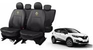 Conjunto Capa De Couro Captur 17-23 Anti Sujeira Anti Derramamento