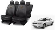 Conjunto Capa de Couro Sentra 86-00 Protege Assentos Contra Derramamento e Rasgo