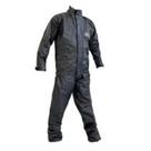 Conjunto capa Motoboy pvc preto impermeável jaqueta e calça com faixas refletiva