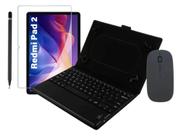 Conjunto Capa Teclado + Mouse E Película Cerâmica Para Tablet Redmi Pad 2