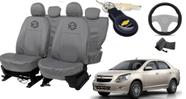 Conjunto Capa Volante Conforto Cobalt 2011-2016 + Brinde