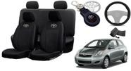 Conjunto Capas de Couro Toyota Yaris 2011 + Capa de Volante + Chaveiro Toyota Conjunto Capas de Couro Toyota Yaris 2011 + Capa de Volante + Chaveiro Toyota