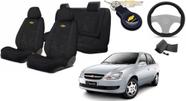 Conjunto Capas Tecido Premium Classic 2001-2013 + Volante + Chaveiro GM Conjunto Capas Tecido Premium Classic 2001-2013 + Volante + Chaveiro GM