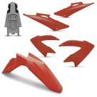 Conjunto Carenagem Pro Tork Nxr 150 Bros 2009 2010 2011 Kit 4 Peças Aba do Tanque (Par) Paralama