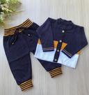 Conjunto casaco + calça em tricot 2 peças Conjunto casaco + calça em tricot 2 peças