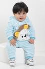 Conjunto Casaco Calça Pelo Bebê Menino Inverno Lessa B8926