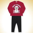 Conjunto Casaco Cão E Legging Vermelho Conjunto Casaco Cão E Legging Vermelho