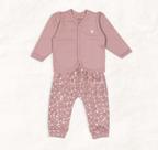 Conjunto casaco com calça estampa oncinha