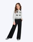 Conjunto Casaco com Capuz e Calça Moletom Flare Juvenil Kyly 1001567
