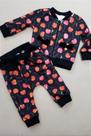 Conjunto casaco e calca menina cereja 12269 bambollina
