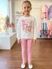 Conjunto Casaco e Legging Tweed Coffee Time Ursinho Momi