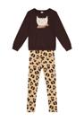 Conjunto Casaco Legging Oncinha Brandili