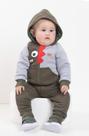 Conjunto Casaco Luxo Bebê Menino Moletom Inverno Lessa B8911