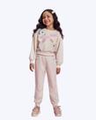 Conjunto Casaco Moletom e Calça Jogger Infantil Feminino Mundo Cinti 12880 Conjunto Casaco Moletom e Calça Jogger Infantil Feminino Mundo Cinti 12880