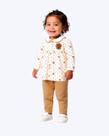Conjunto Casaco Moletom Peluciado e Calça Legging Infantil Feminino Kyly 1001518