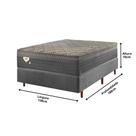Conjunto Casal Box + Colchão Resistive Molas Ensacadas Extra Firme Ecoflex 150kg