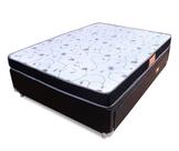 Conjunto Casal Colchão Espuma D33 + Cama Box Colchão Auxiliar De Molas Bonnel Bf Colchões 138x188x51cm