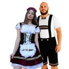 Conjunto casal fritz e frida vestido veludo com suspensorio oktoberfest Conjunto casal fritz e frida vestido veludo com suspensorio oktoberfest