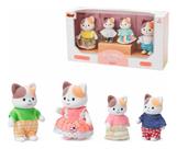 Conjunto Casinha Feliz Família Gata Zoop Toys - ZP01415 Conjunto Casinha Feliz Família Gata Zoop Toys - ZP01415