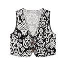 Conjunto Casual Elegante Feminino De 2 Peças, Top Com Decote Em V E Saia Com Zíper Lateral DUOPERI Conjunto Casual Elegante Feminino De 2 Peças, Top Com Decote Em V E Saia Com Zíper Lateral DUOPERI
