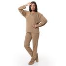 Conjunto Casual Malha Winter com Detalhes em Botões - Caqui - GG Conjunto Casual Malha Winter com Detalhes em Botões - Caqui - GG