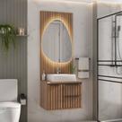 Conjunto Cecília 60 Suspenso Painel Espelho Orgânico LED - Fabribam