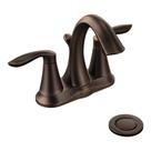 Conjunto central de duas alças em bronze polido a óleo Faucet Moen Eva