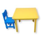 Conjunto Charmoso: Mesinha Infantil de Madeira com 1 Cadeira - Perfeito para Brincar e Criar!