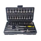 Conjunto Chaves Canhao Catraca 46 Peças Profissional Ferramentas Robustas de Fácil Manuseio