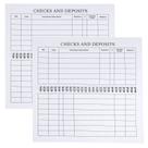 Conjunto Check Register Geyee 2, com total de 50 folhas, impressão grande